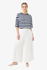 Pants Jumpsuits: Eb & Ive - Studio Crop Pants - Salt