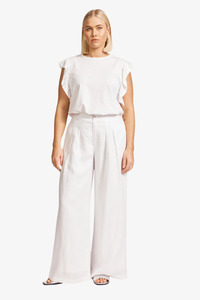 Eb & Ive - Miramar Palazzo Pant - White