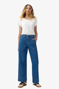Pants Jumpsuits: Kireina - Celeste Pant - 90s blue