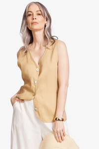 Eb & Ive - Miramar Vest - Camel