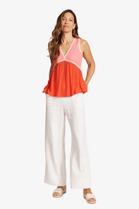 Eb Ive: Eb & Ive - Alegria Spliced Tank - Cameo/Coral