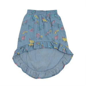 Hoot Kid: Hoot Kid - Midi Skirt - Unicorn Chambray