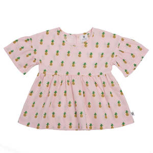 Hoot Kid: Hoot Kid - Afternoon Top - Pink Pineapple