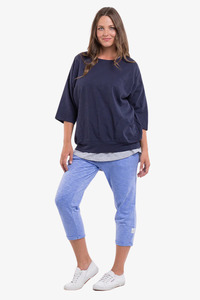 Elm Lifestyle: Elm - Fundamental Mazie Sweat - Navy