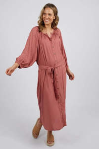 Elm Lifestyle: Elm - Orla Midi Dress - Clay