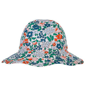 Baby: Acorn - Evergreen Wide Brim Infant Hat - Floral