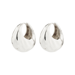Accessories 1: Pilgrim - Believe Recycled Chunky Hoop Earrings - Silver
