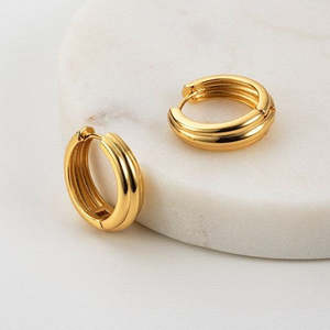 Jewellery: Zafino - Paris Hoop Earring - Gold