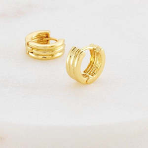 Jewellery: Zafino - Grace Huggie Earring - Gold