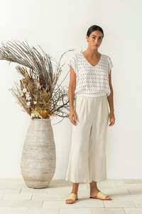 Bird Kite 1: Bird & Kite - Stella Top - Petals Creme