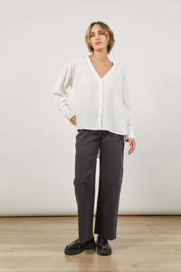 Isle Of Mine: Isle Of Mine - Panorama Blouse - Dove
