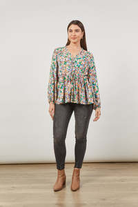 Isle Of Mine: Isle Of Mine - Euphoria Tie Top - Meadow Bloom