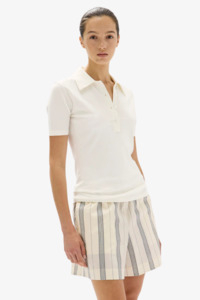 Assembly Label - Emmeline Knit Polo - Cream