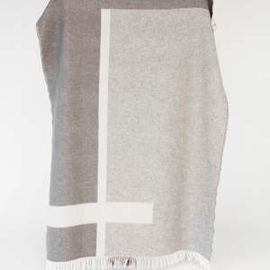 Forestry Wool: Forestry Wool - Bauhaus Grey 100% Woollen Blanket