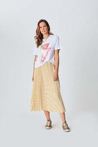 The Others: The Others - Sunray Skirt - Yellow Check