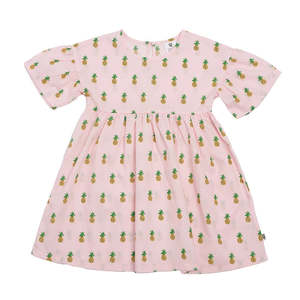 Hoot Kid - Afternoon Dress - Pink Pineapple