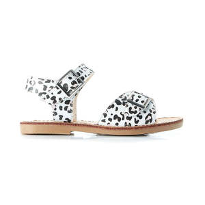 Kids Sale: Walnut Melbourne - Ryder Sandal - White Leopard