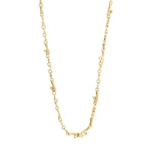 Pilgrim: Pilgrim - Hallie Organic Shaped Crystal Necklace - Gold Plated