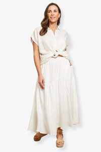 Skirts: Eb & Ive - Halcyon Skirt - Opal