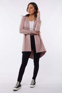 Last Ones: Silent Theory - Ashleigh Hooded Cardigan - Blush Marle