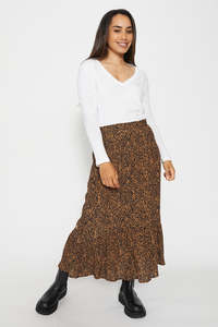 Stella Gemma: Stella + Gemma - Linda Skirt - Mocha Zebra
