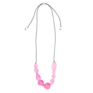 Rare Rabbit: Rare Rabbit - Cascading Pebbles Necklace - Lotus