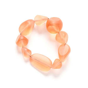 Rare Rabbit - Cascading Pebbles Bracelet - Clay