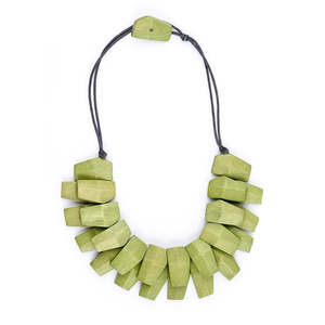 Rare Rabbit - Blossum Beads Necklace - Fern