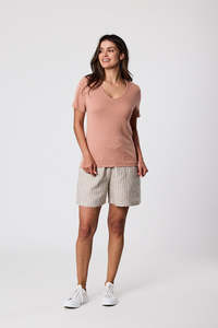 Knitwear 1: Marlow - Castaway Tee - Coral