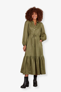 Eb & Ive - Nama Shirt Dress - Fern