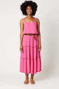 Eb Ive Clearance: Eb & Ive - Jungle Maxi Skirt - Flamingo