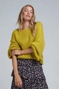 Lilya 1: Lilya - Ocean Knit - Anise Yellow