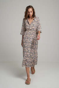 Lilya 1: Lilya - Agatha Dress - Floral Blue