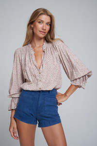 Lilya 1: Lilya - Mohave Blouse - Vintage Floral Musk Pink