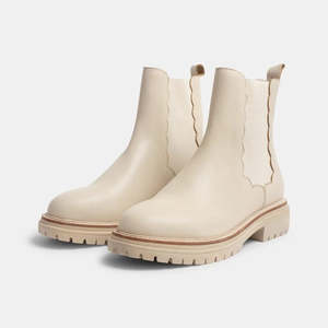 Walnut - Opal Leather Boot - Almond