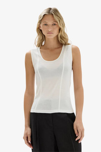 The Look 24 11 24: Assembly Label - Penelope Jersey Tank - White