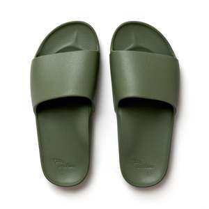 Shoes: Archies - Arch Support Slides - Khaki