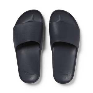Shoes: Archies - Arch Support Slides - Navy