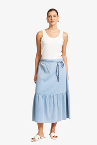 Eb Ive: Eb & Ive - Melenia Skirt - Denim