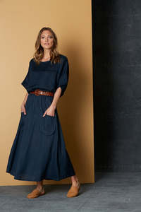 Newest: Eb & Ive - Bask Skirt - Admiral