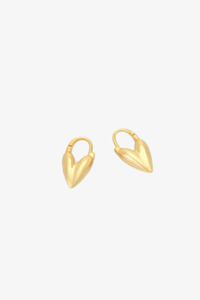 Jewellery: Zafino -Jess Heart Hoop - Gold