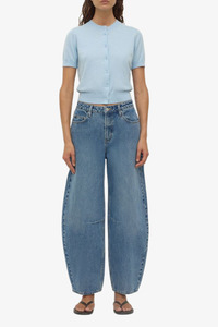 Newest: Assembly Label - Semra Cotton Cashmere S/S Cardigan - Salt