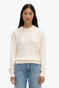 Assembly Label: Assembly Label  Cotton Cashmere Lounge Sweater - Cream
