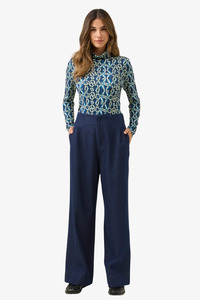 Pants Jumpsuits: Isle of Mine - Sloane Denim Pants - Indigo