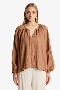 Eb & Ive - Bajau Blouse - Clay