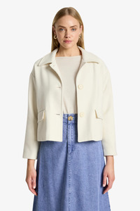Eb Ive: Eb & Ive - Wanderer Crop Jacket - Ecru