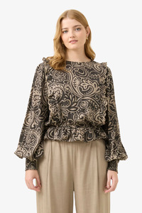 Isle of Mine - Grace Frill Top - Paisley