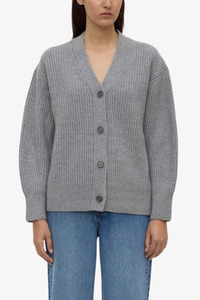 Newest: Assembly Label - Paloma Knit Cardigan - Grey Marle