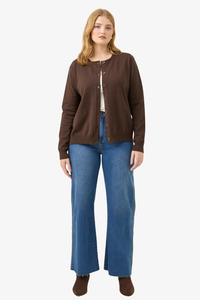 Isle Of Mine: Isle of mine - Darby Cardigan - Chocolate