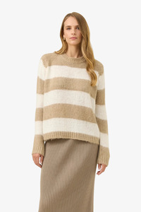 Isle Of Mine: Isle of Mine - Pallas Striped Jumper - Stone
